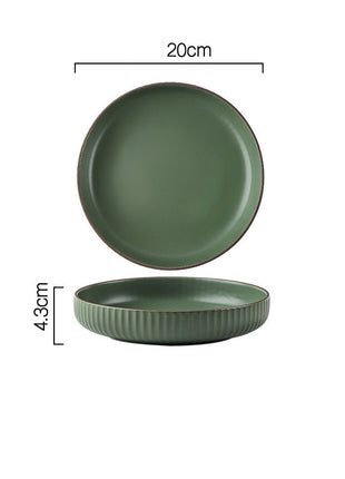 Vajilla y vajilla de combinación de cuenco y plato sencillos Wind