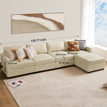 Large Sofa Bed In The Living Room