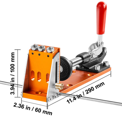 VEVOR Pocket Hole Jig Kit, 34 Pcs Pocket Hole Jig System