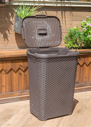 Woven Plastic Laundry Storage Basket