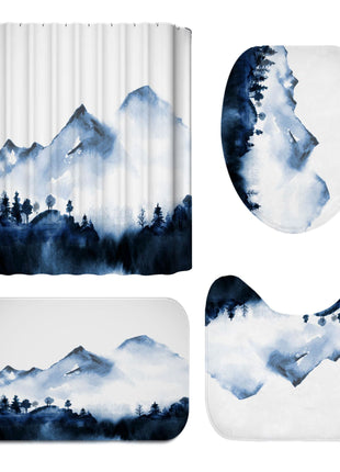 Chinese Landscape Shower Curtain