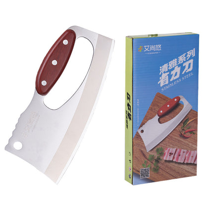 Cuchillo de cocina con mango de madera veteada Suministros de cocina