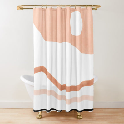 Sage Green Watercolor Ombre Shower Curtain Bathroom Fabric