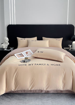 Cotton Color Block Bedding Set