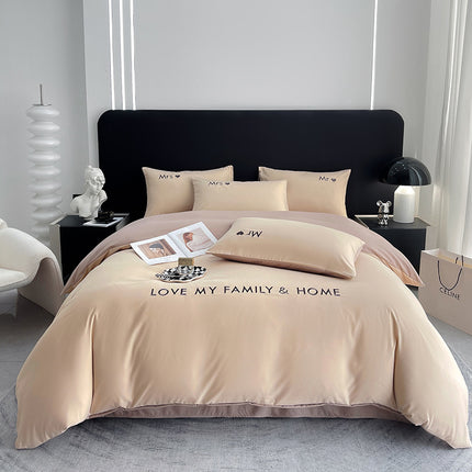Cotton Color Block Bedding Set