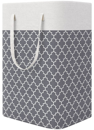 Large Striped Laundry Basket
