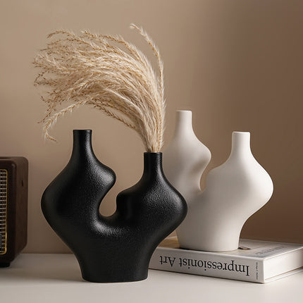 Ceramic Shuangfeng Vase Home Hallway Desktop Decoration Ornaments
