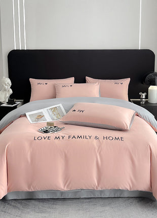 Cotton Color Block Bedding Set