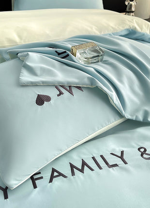 Cotton Color Block Bedding Set