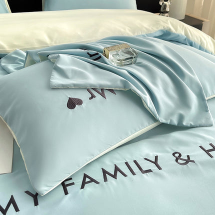 Cotton Color Block Bedding Set