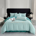 Sapphire Blue Dark Green / 1.2m Flat sheet 3pcs