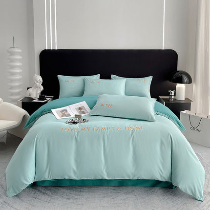 Cotton Color Block Bedding Set