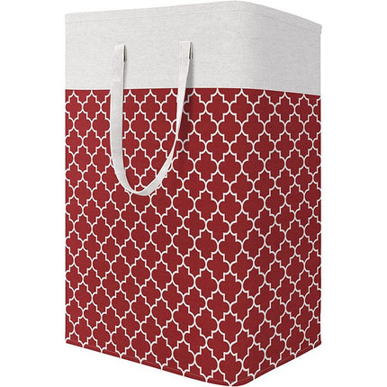 Large Laundry Basket Striped Foldable Storage