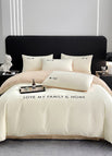 Milkshake White Milk Brown / 1.2m Flat sheet 3pcs