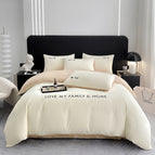 Milkshake White Milk Brown / 1.2m Flat sheet 3pcs