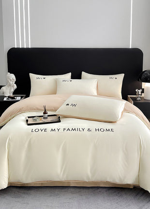 Cotton Color Block Bedding Set