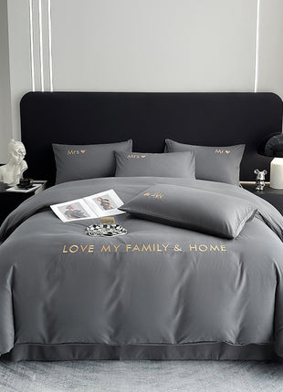 Cotton Color Block Bedding Set