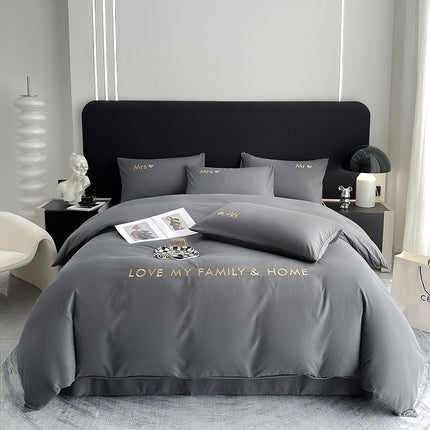 Cotton Color Block Bedding Set
