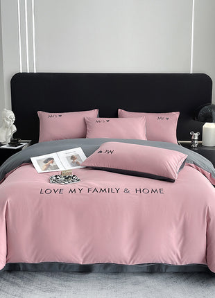 Cotton Color Block Bedding Set