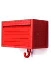 Brick Pattern Garage Red