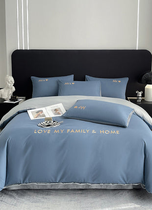 Cotton Color Block Bedding Set