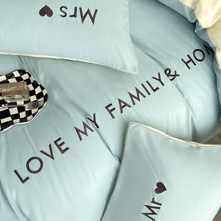 Cotton Color Block Bedding Set