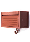 Brick Pattern Garage Brown