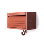 Brick Pattern Garage Brown
