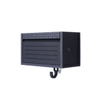 Brick Pattern Garage Black