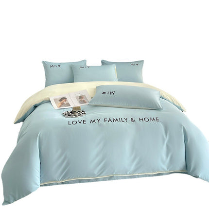 Cotton Color Block Bedding Set
