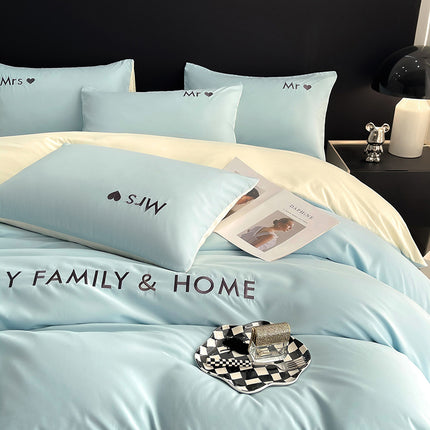 Cotton Color Block Bedding Set
