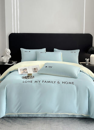 Cotton Color Block Bedding Set