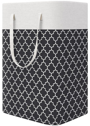 Large Striped Laundry Basket