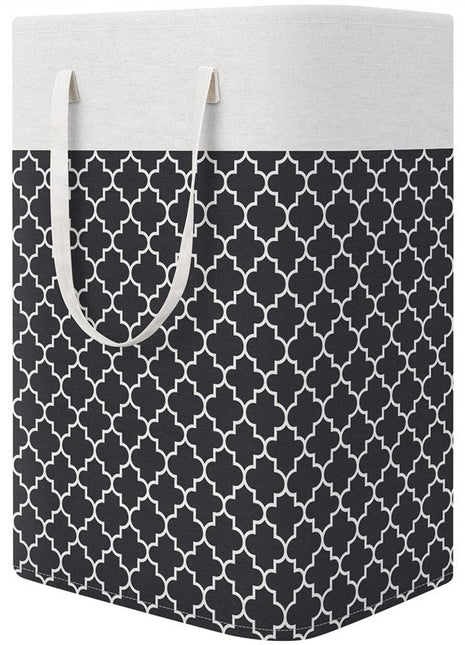 Large Striped Laundry Basket