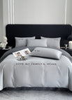 Gentleman Gray Dark Gray / 1.2m Flat sheet 3pcs
