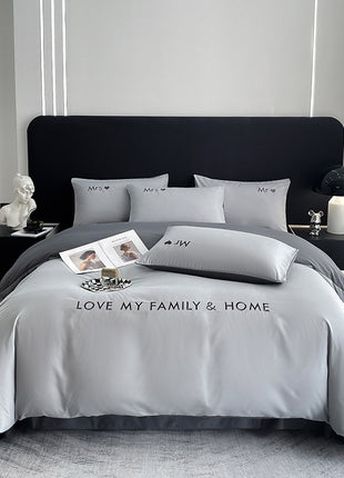 Cotton Color Block Bedding Set
