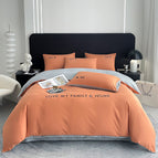 AIMA Orange Gentleman Gray / 1.2m Flat sheet 3pcs