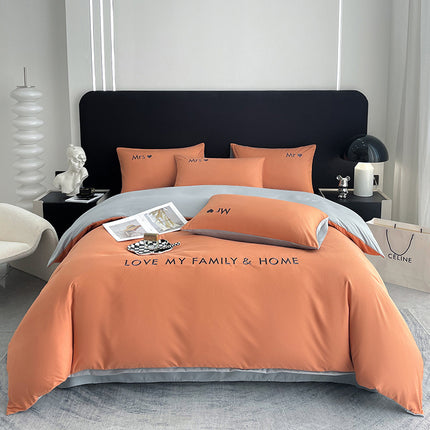 Cotton Color Block Bedding Set
