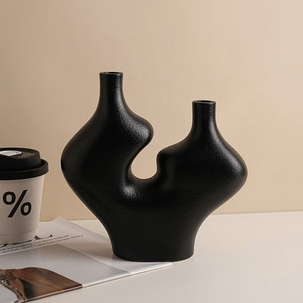 Ceramic Shuangfeng Vase Home Hallway Desktop Decoration Ornaments