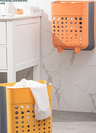 Wall-Mounted Foldable Laundry Basket