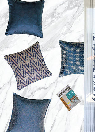 Denim Blue Modern Minimalist Living Room Sofa Pillow