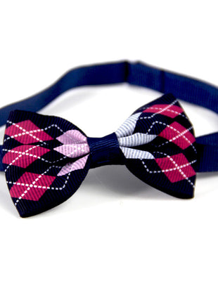 Corbata a cuadros para mascotas, bufanda para gatos y perros, accesorios para mascotas
