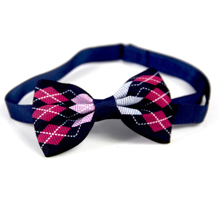 Corbata a cuadros para mascotas, bufanda para gatos y perros, accesorios para mascotas