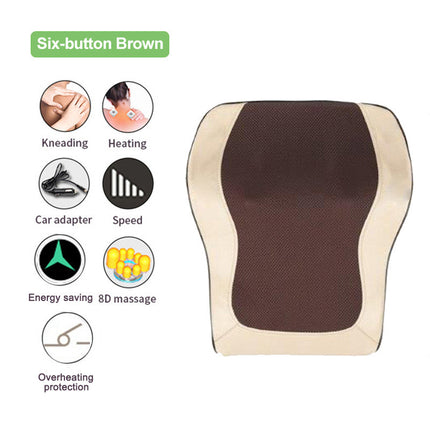 Almohada de masaje inteligente para el cuello con calefacción por infrarrojos para el hogar y la oficina