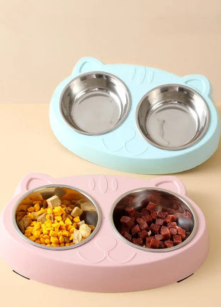 Macaron Double Pet Bowl
