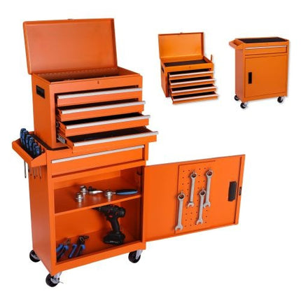 Tool Chest, 5-Drawer Rolling Tool Storage Cabinet