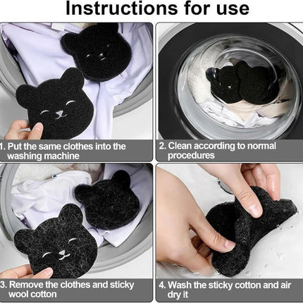 Esponja limpiadora con forma de oso para lavadora