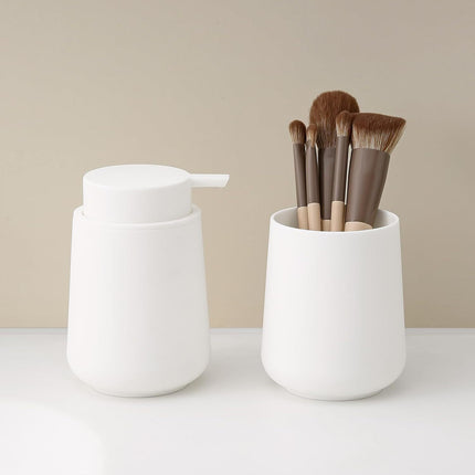 Matte Black Bathroom Accessory Set