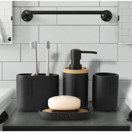 4-Piece Resin Bathroom Set