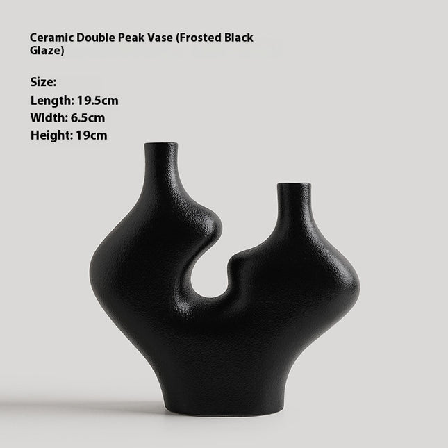 Ceramic Shuangfeng Vase Home Hallway